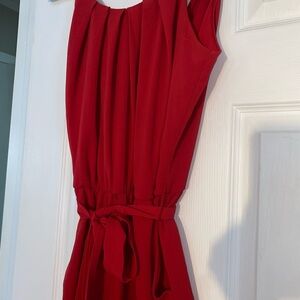 Sweet Storm Vibrant Red Jumpsuit